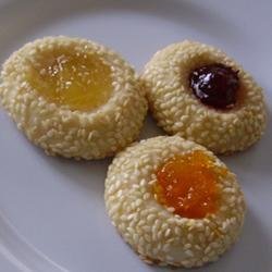 Sesame Thumbprint Cookies