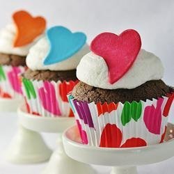 Chocolate Cupcakes with Bailey's Creme Frosting