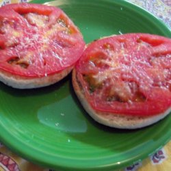 Open Face Tomato Basil Sandwiches