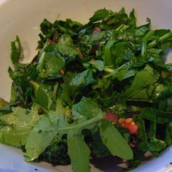 Salad Greens With Italian Dressing