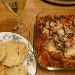 Baked Manicotti With Meat Sauce