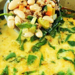 White Bean, Spinach and Sausage Soup