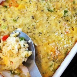 Creole Baked Cheese Rice