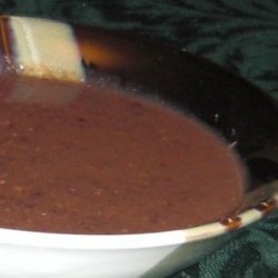 Festive Black Bean Soup in the Crock Pot