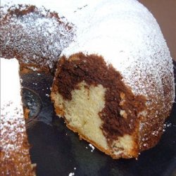 Marbled Chocolate Sour Cream Cake