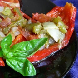 Green and Red Pepper Salad