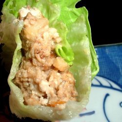 Easy  Asian Chicken Lettuce Wraps