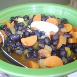 Black Bean Soup With Cumin and Coriander