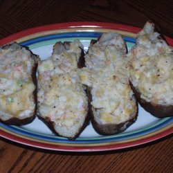 Crab-stuffed potatoes