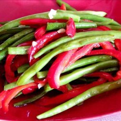 Stir Fried Green Beans and Peppers