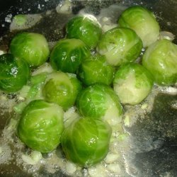 Basic Garlic Butter Brussels Sprouts