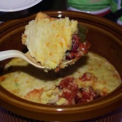 Bean and Cornbread Casserole (Crock Pot)
