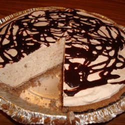 Easy Frozen Peanut Butter Chocolate Pie (Lower-Fat)