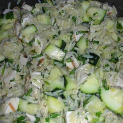 Lemon Orzo Salad With Zucchini And Fresh Herbs