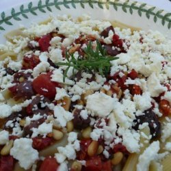Bow Tie Pasta With Feta, Pine Nuts and Tomatoes