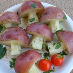 Smurf House Potatoes