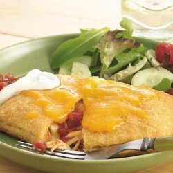 Chicken and Cheese Crescent Chimichangas