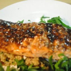 Oven Roasted Salmon With Balsamic Sauce