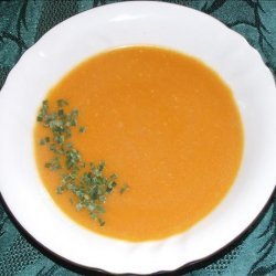 Butternut Pumpkin Soup With Ginger and Coconut