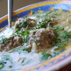 Cypriot Meatball Soup (Yourvarlakia Avgolemono) (Gluten Free)