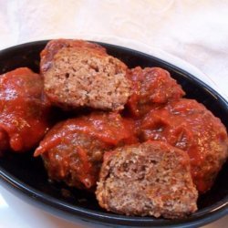 Meatballs and Gravy (Spaghetti Sauce)