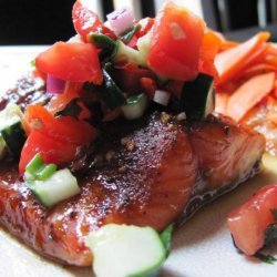 Savory Summer Salmon and Refreshing Relish Recipe