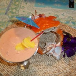 Soft and Delicate Strawberry Coconut Mango Smoothie