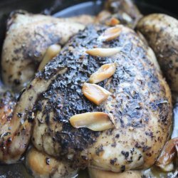 Garlic Roasted Chicken in the Crock Pot