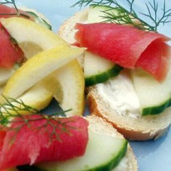 Open-Faced Salmon Tea Sandwiches