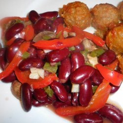 Bell Pepper, Kidney Beans, and Mushrooms
