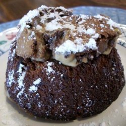 Best Ever Peanut Butter Chocolate Molten Cakes