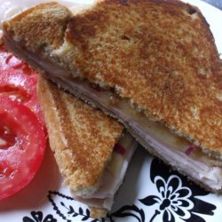 Grilled Ham and Cheddar Sandwich