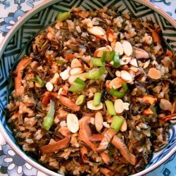 Wild Rice With Shitakes and Toasted Almonds