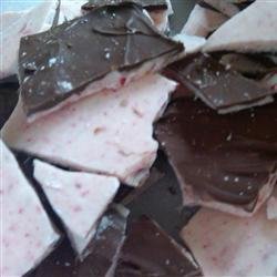 Chocolate-Dipped Peppermint Bark