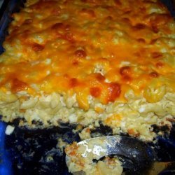 Baked Macaroni Pie With Cottage Cheese