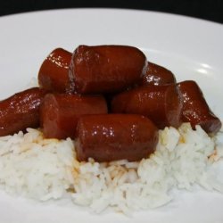 Barbecued Apricot Hot Dogs