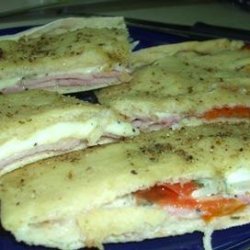 Filled Focaccia With Ham and Melted Fontina