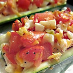 Zucchini with Bacon & Cheese