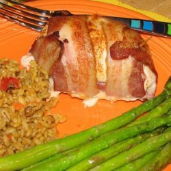 Simple Bacon Wrapped Stuffed Chicken Breasts