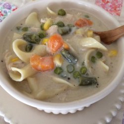 Crock Pot Creamy Chicken Noodle Soup