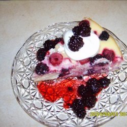 Blueberry, Raspberry and Blackberry Cheesecake