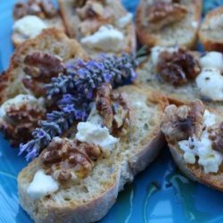 Goat Cheese and Walnut Nibblers