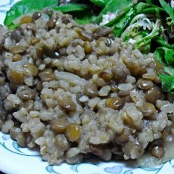 Mjadra - Lentils and Rice
