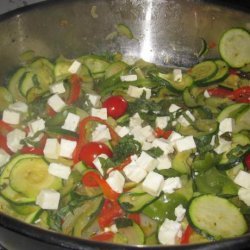Zucchini, Peppers, and Tomatoes