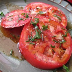 Heirloom Tomatoes With Pomegranate Molasses Drizzle