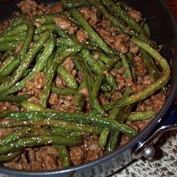 Chinese Ground Pork and  Green Beans