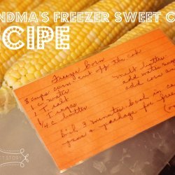 Sweet Corn For The Freezer