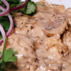 Chicken Marsala With Basil and Mushrooms