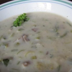Leek-Gruyere Cream Soup