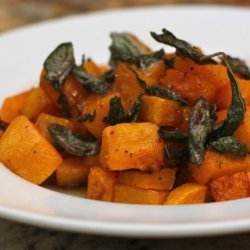 Maple Butternut Squash with Sage Butter